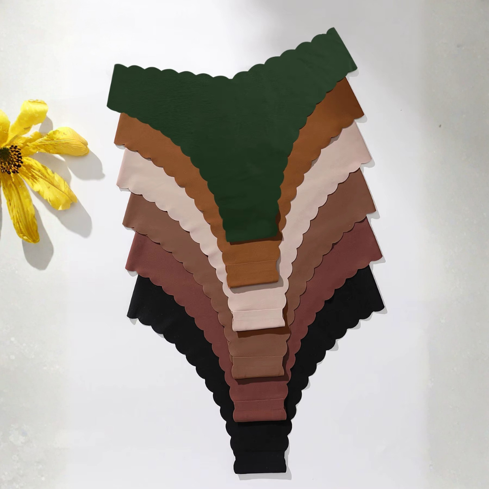 Ivy Seamless Scallop Briefs – Set of 6